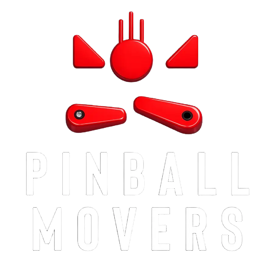 Pinball Movers logo for specialist pinball and arcade machine transport in Australia